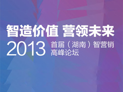 2013首屆（湖南）智營(yíng)銷高峰論壇即將啟幕